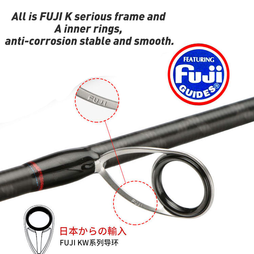 Fuji halkaları ile 2.59m ML M  - Kastking Reel Zephyr incelemesi ve fiyatı