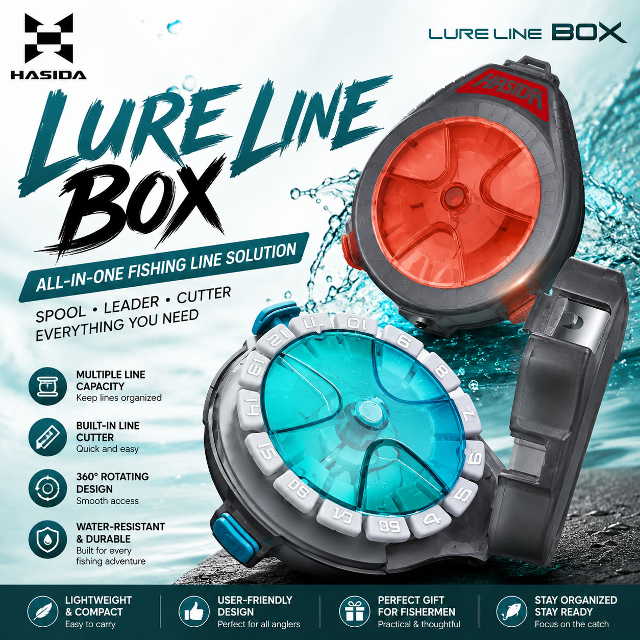 HASIDA Alt Hat Kutusu Olta Tak - Fishing Line Dispenser incelemesi ve fiyatı